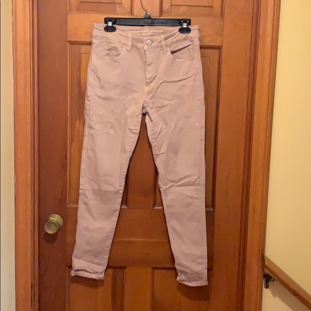 High waisted rose jeggings